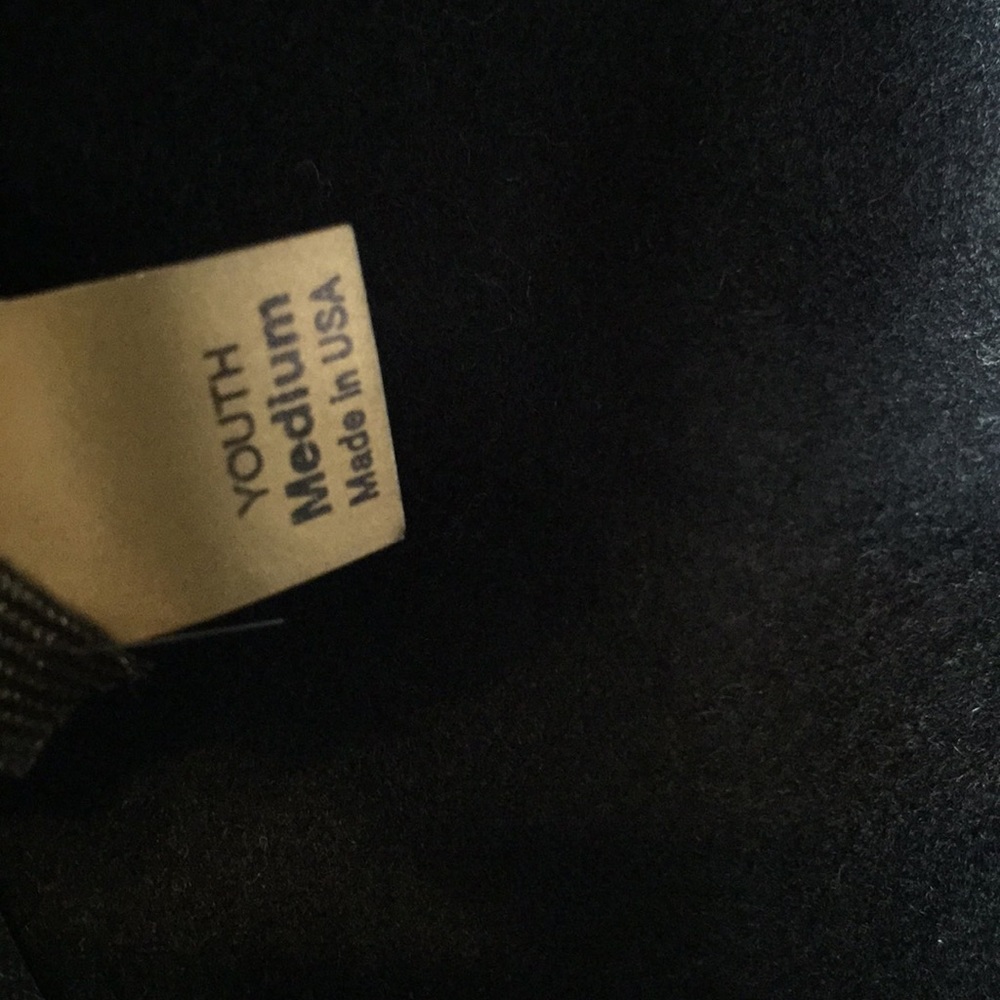 Black Texas hat Western style hat wool made in USA - Picture 7 of 9